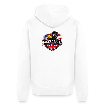 Pickleball GRANDE-Bretagne - Veste à capuche bio Premium Unisexe - blanc - Dos - Thijin (182cm)