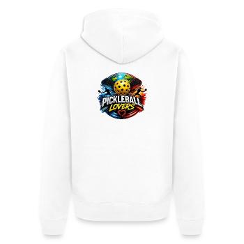 AMATEURS DE PICKLEBALL - Veste à capuche bio Premium Unisexe - blanc - Dos - Thijin (182cm)