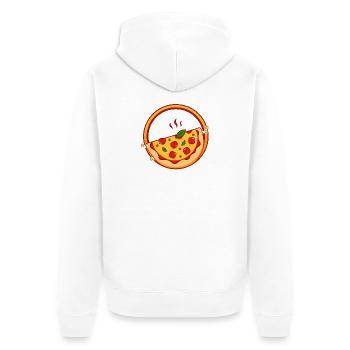 Pizza - Veste à capuche bio Premium Unisexe - blanc - Dos - Thijin (182cm)