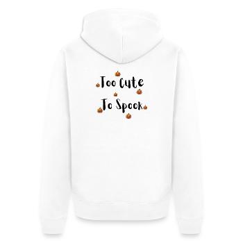 Spooky Pumpkin Scatter - Unisex Premium Bio Zip Hoodie - Weiß - Hinten - Thijin (182cm)