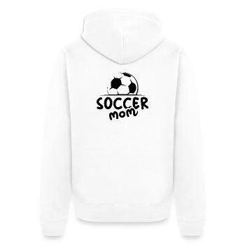 soccer mom soccer ball icon team team - Unisex Premium Organic Zip Hoodie - white - Back - Thijin (182cm)