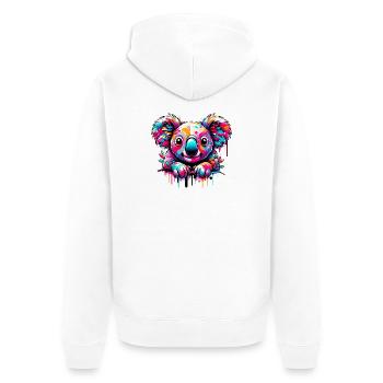 Koala - Veste à capuche bio Premium Unisexe - blanc - Dos - Thijin (182cm)