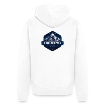 Oberjoch Pass , Bavaria, Germany - Unisex Premium Organic Zip Hoodie - white - Back - Thijin (182cm)