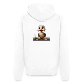 Petit canard - Veste à capuche bio Premium Unisexe - blanc - Dos - Thijin (182cm)