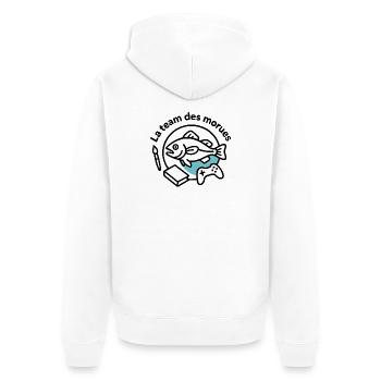 Poisson Artiste Gamer - Veste à capuche bio Premium Unisexe - blanc - Dos - Thijin (182cm)