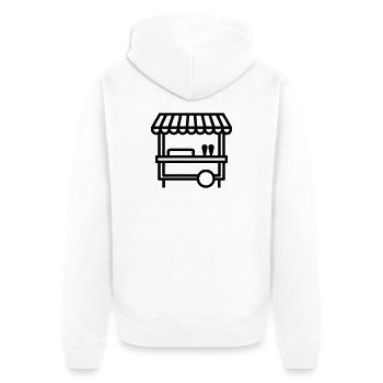 street food - Veste à capuche bio Premium Unisexe - blanc - Dos - Thijin (182cm)