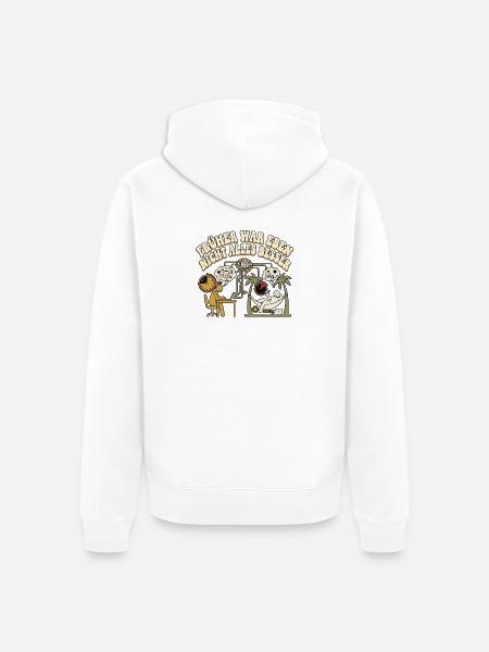 KI Liebhaber - Unisex Premium Bio Zip Hoodie - Weiß