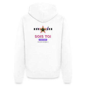 Sois Toi Édition Originale - Veste à capuche bio Premium Unisexe - blanc - Dos - Thijin (182cm)