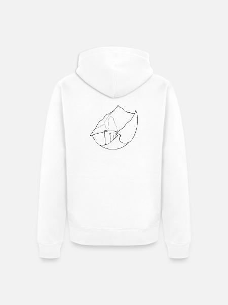 Madeira - Unisex Premium Bio Zip Hoodie - Weiß