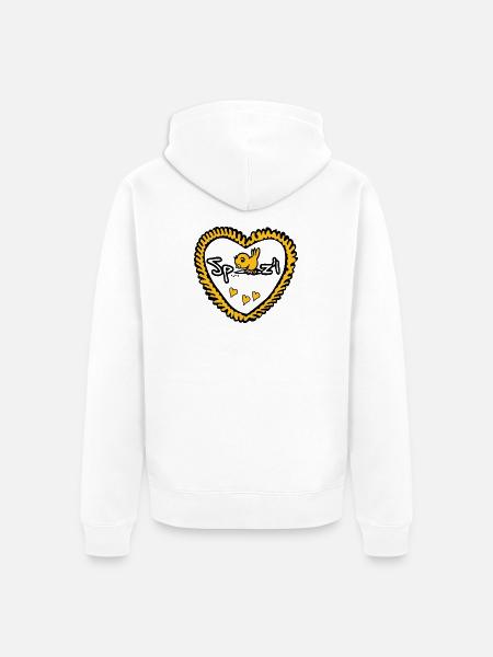 Spatzl - Unisex Premium Bio Zip Hoodie - Weiß