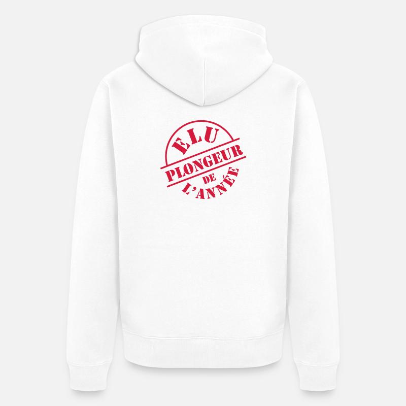 Plongée - Veste à capuche bio Premium Unisexe - blanc