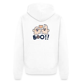 Hou - Veste à capuche bio Premium Unisexe - blanc - Dos - Thijin (182cm)