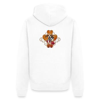Mignon petit Beagle. - Veste à capuche bio Premium Unisexe - blanc - Dos - Thijin (182cm)