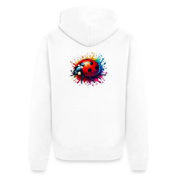 Coccinelle - Veste à capuche bio Premium Unisexe - blanc - Dos - Thijin (182cm)