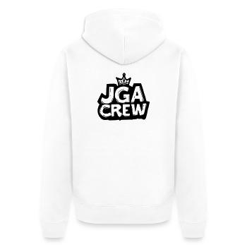 Jga Crew Junggesellenabschied - Unisex Premium Bio Zip Hoodie - Weiß - Hinten - Thijin (182cm)