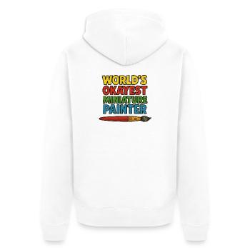 Le peintre miniature le plus acceptable du monde - Veste à capuche bio Premium Unisexe - blanc - Dos - Thijin (182cm)