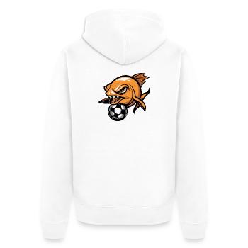 Piranha avec boule - Veste à capuche bio Premium Unisexe - blanc - Dos - Thijin (182cm)