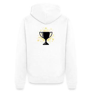 Étoiles du trophée vainqueur de la coupe - Veste à capuche bio Premium Unisexe - blanc - Dos - Thijin (182cm)