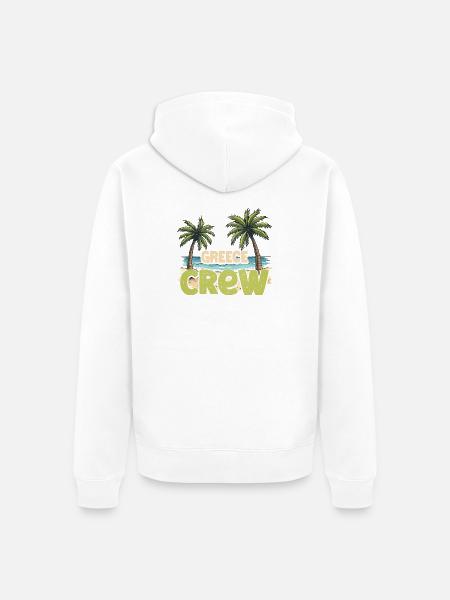 Greece Crew - Unisex Premium Bio Zip Hoodie - Weiß