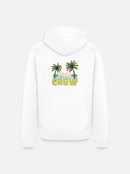 Prag Crew - Unisex Premium Bio Zip Hoodie - Weiß