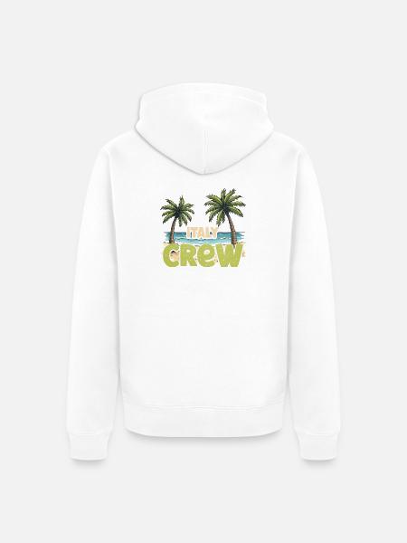 Italien Crew - Unisex Premium Bio Zip Hoodie - Weiß