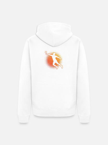 Faustballspielen Geschenkidee für Faustballturnier - Unisex Premium Bio Zip Hoodie - Weiß