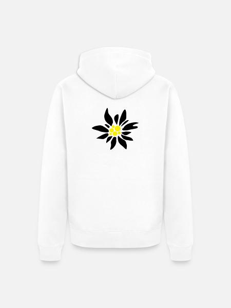 Edelweiss - Unisex Premium Bio Zip Hoodie - Weiß