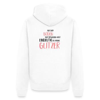 Lustiger Spruch - Unisex Premium Bio Zip Hoodie - Weiß - Hinten - Thijin (182cm)
