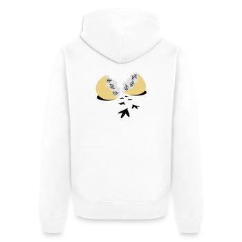 Prison Break - Unisex Premium Bio Zip Hoodie - Weiß - Hinten - Thijin (182cm)
