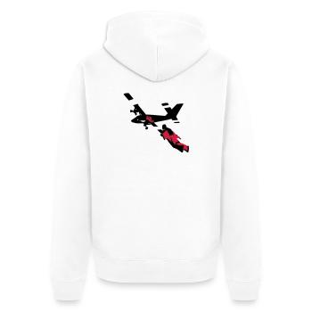 wingsuit_1 - Veste à capuche bio Premium Unisexe - blanc - Dos - Thijin (182cm)