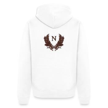 Napoléon Bonaparte - Veste à capuche bio Premium Unisexe - blanc - Dos - Thijin (182cm)