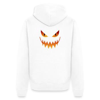Happy Halloween - Unisex Premium Organic Zip Hoodie - white - Back - Thijin (182cm)