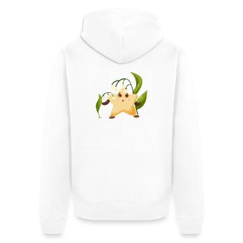 Twinki l'étoile découvre le joli muguet  - Veste à capuche bio Premium Unisexe - blanc - Dos - Thijin (182cm)