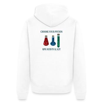 Choisissez votre jeu de potions - Veste à capuche bio Premium Unisexe - blanc - Dos - Thijin (182cm)