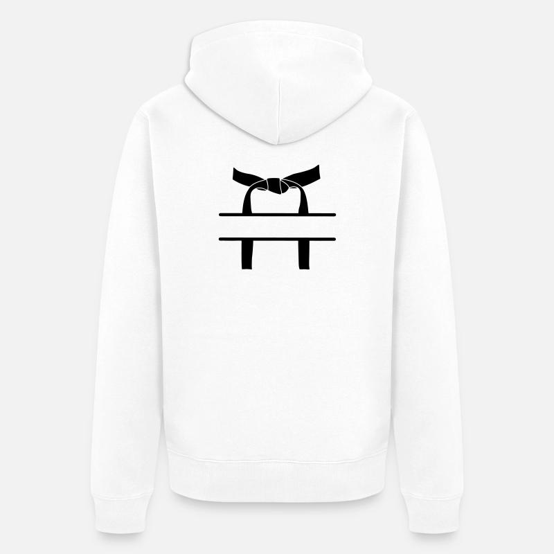 OBI Band 2 - Unisex Premium Bio Zip Hoodie - Weiß
