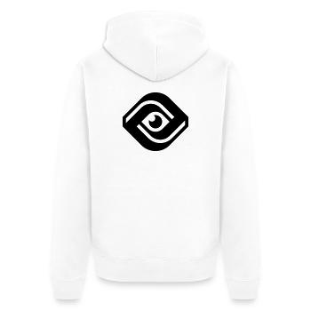 ALL-SEEING EYE - Unisex Premium Organic Zip Hoodie - white - Back - Thijin (182cm)