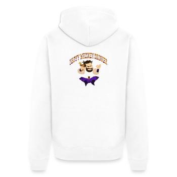 Whiskey Saying Whiskey Drinker Whiskey Lovers - Unisex Premium Organic Zip Hoodie - white - Back - Thijin (182cm)