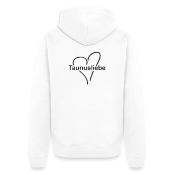 Taunusliebe ♥ - Unisex Premium Organic Zip Hoodie - white - Back - Thijin (182cm)