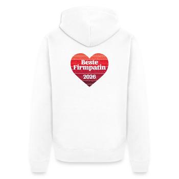 Parraine de confirmation 2026 Parraine de confirmation Meilleure tante parrainière - Veste à capuche bio Premium Unisexe - blanc - Dos - Thijin (182cm)