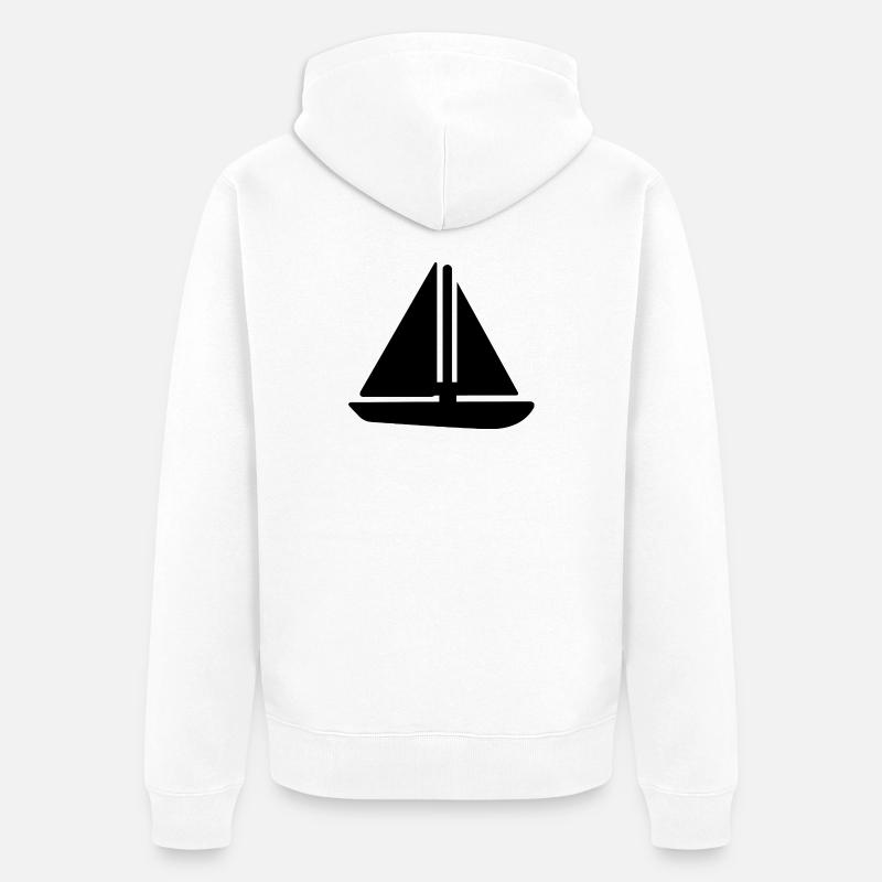 Voile - Veste à capuche bio Premium Unisexe - blanc