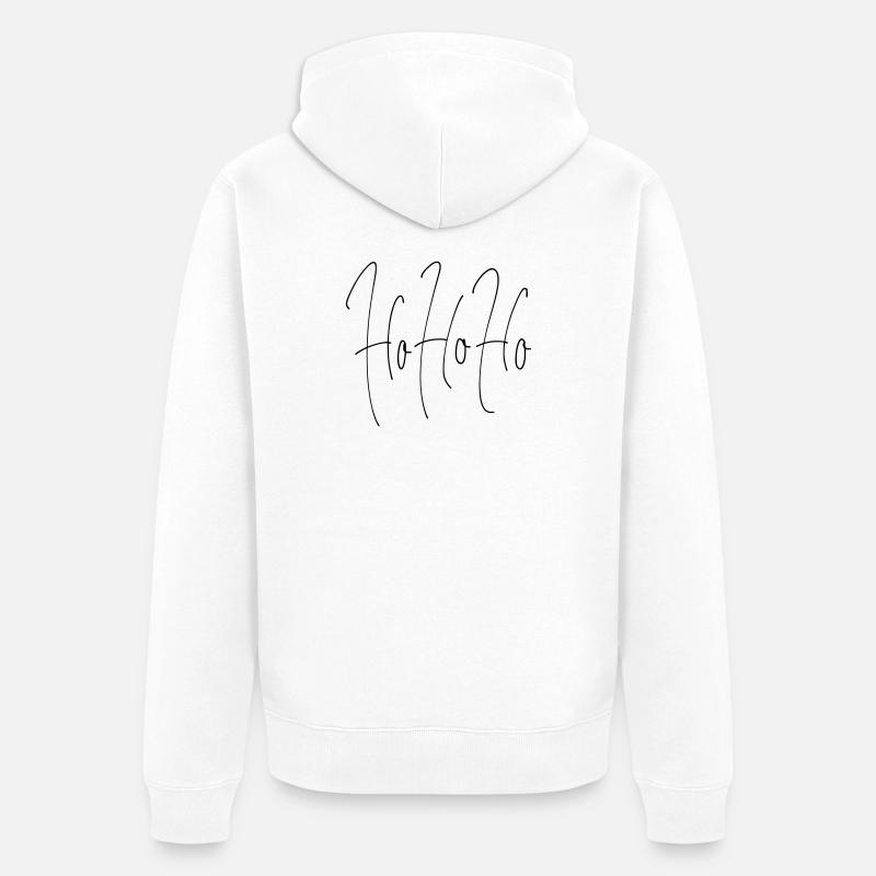HoHoHo - Veste à capuche bio Premium Unisexe - blanc