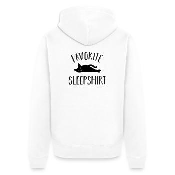 Chats Chats - Veste à capuche bio Premium Unisexe - blanc - Dos - Thijin (182cm)