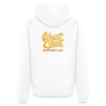 Uhyst Coast Spree Bärwalder See Bearforest Lake yl - Unisex Premium Bio Zip Hoodie - Weiß - Hinten - Thijin (182cm)