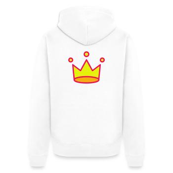 Icône de la couronne - Veste à capuche bio Premium Unisexe - blanc - Dos - Thijin (182cm)