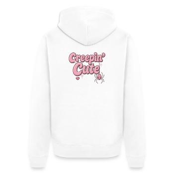 creepin cute / y2k halloween design - Unisex Premium Bio Zip Hoodie - Weiß - Hinten - Thijin (182cm)