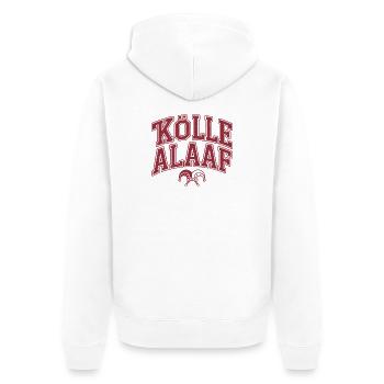 Kölle Alaaf - Unisex Premium Bio Zip Hoodie - Weiß - Hinten - Thijin (182cm)