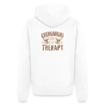 Chihuahua Chihuahueño Chihuahuas - Unisex Premium Bio Zip Hoodie - Weiß - Hinten - Thijin (182cm)