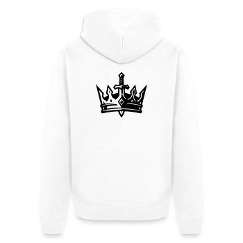 Épée Couronne - Veste à capuche bio Premium Unisexe - blanc - Dos - Thijin (182cm)