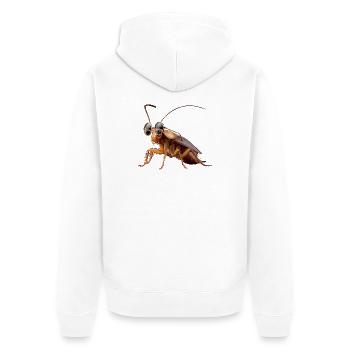 cafards insectes cafards cafards cafards - Veste à capuche bio Premium Unisexe - blanc - Dos - Thijin (182cm)