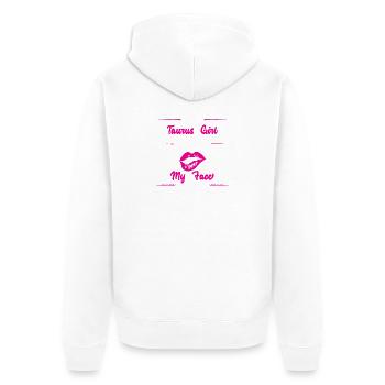Signe du zodiaque Taureau - Veste à capuche bio Premium Unisexe - blanc - Dos - Thijin (182cm)